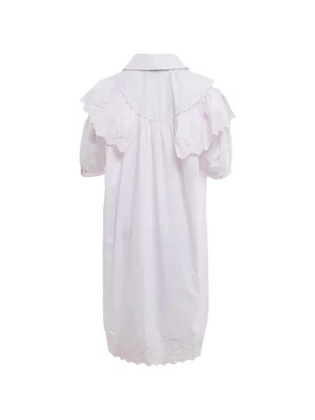 Rochie midi Simone Rocha cu broderie roz