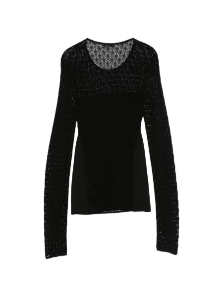 Top Patrizia Pepe din dantelă negru