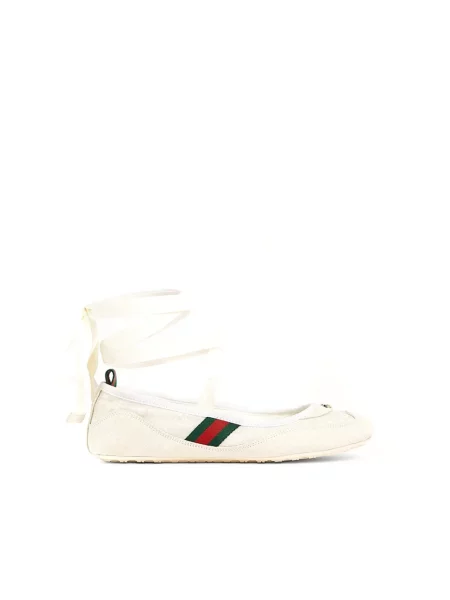 Balerinki Gucci białe