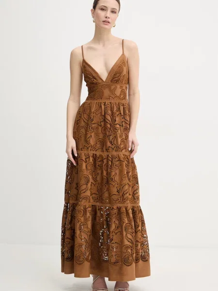 Obleka Ermanno Firenze rjava