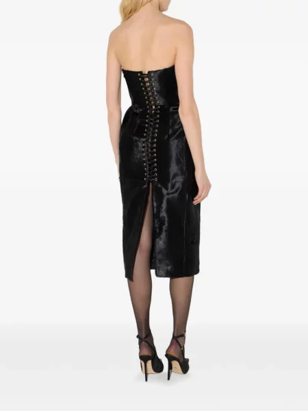 Rochie Elisabetta Franchi din piele negru