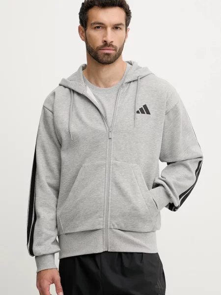 Pulover adidas Essentials s kapuco siva