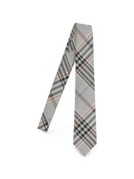 Cravată Burberry de mătase în carouri