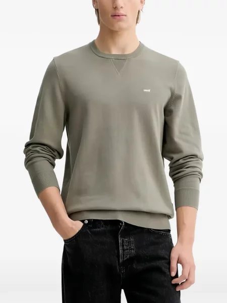 Pulover Levi's® cu autograf cu cordon cu 5 buzunare alb