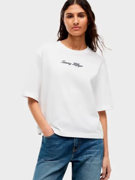 Класична футболка Tommy Hilfiger біла