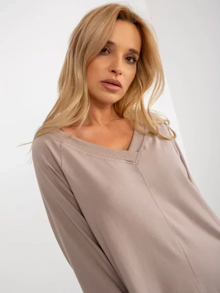 Oblekové šaty Fashionhunters béžová