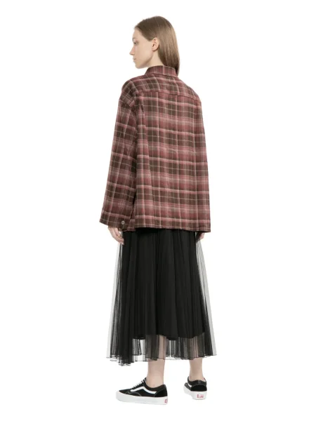 Geacă B+ab în carouri roșu