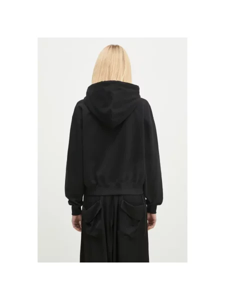 Bluza z kapturem Y-3 z kapturem frotte czarna