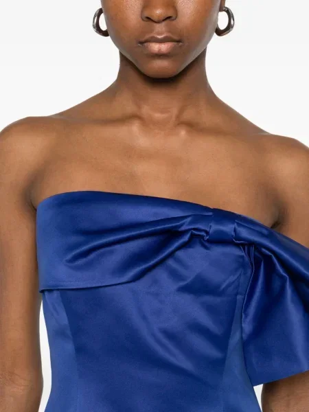 Rochie Rotate Birger Christensen cu funde de costum albastru