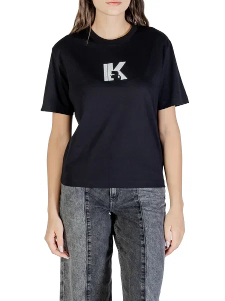 Tricou Karl Lagerfeld Jeans negru