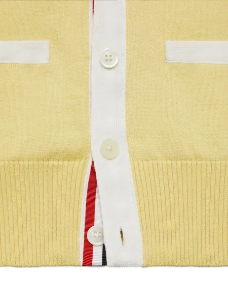 Kardigan dziecięcy Thom Browne żółty