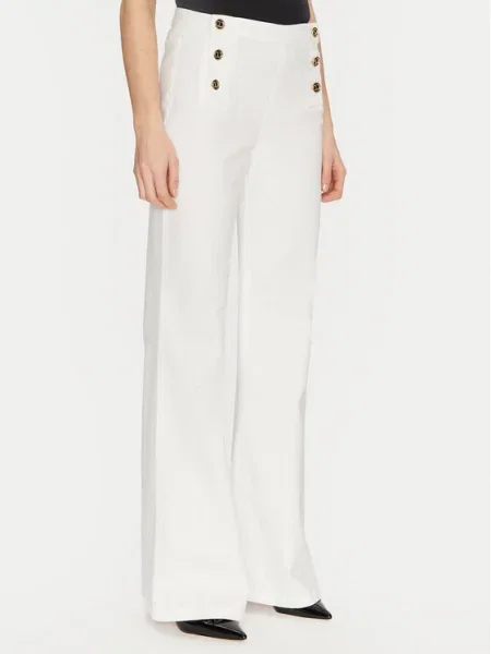 TWINSET Farmer Ekru Wide Leg