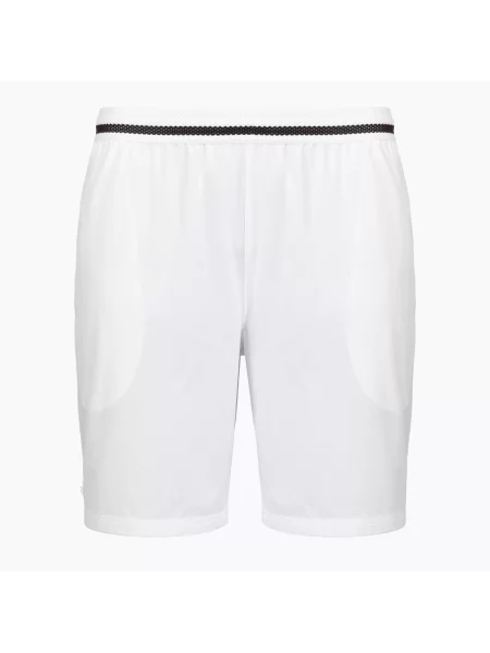 Pantaloni scurți de tenis pentru bărbați Lacoste X Novak Djokovic white/buffalo alb