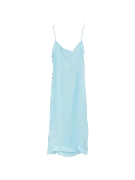 Rochie mini Paloma Wool de lână cu bretele albastru