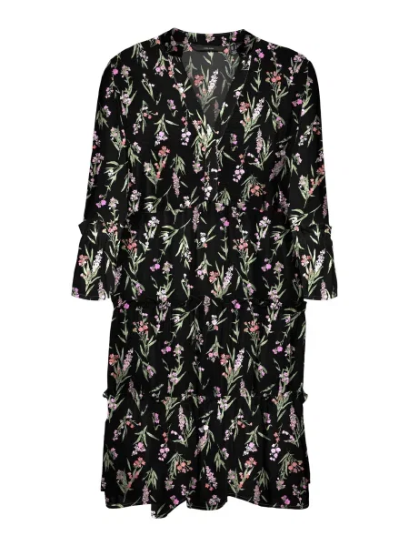 VERO MODA Rochie EASY verde deschis / mov orhidee / roșu pastel negru