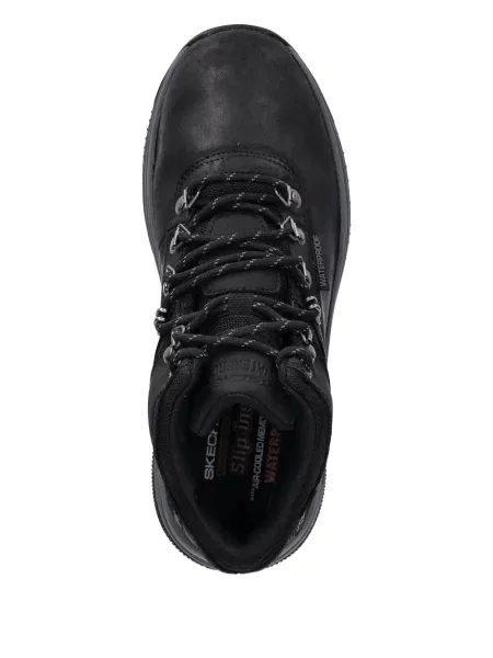 Αδιάβροχος μποτάκια Skechers με κορδόνια με δαντέλα μαύρο