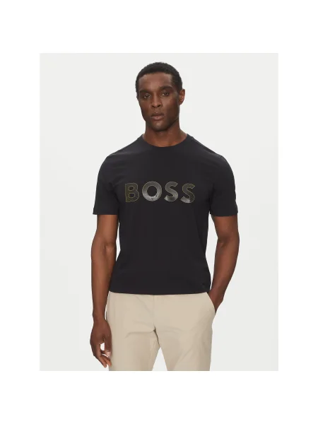 BOSS Póló TL Logo Regular Fit sötétkék