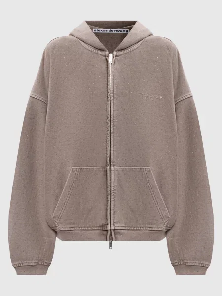 Спортивна куртка кольору хакі з кристалами Alexander Wang
