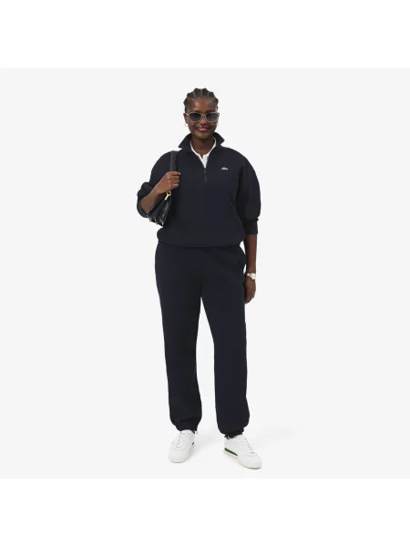 Lacoste Bluza Z Piki Na Ze Stójką granatowa