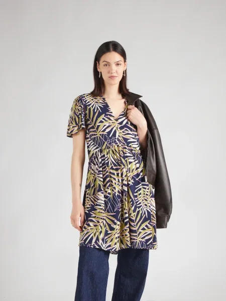 JDY Rochie JDYSTARR albastru noapte / verde stuf / roz alb