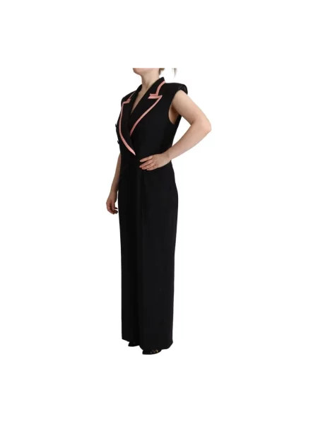 Sukienka Dolce And Gabbana bez rękawów czarna