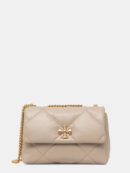 Torebka Tory Burch skórzana szara