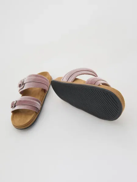 Шлепанцы Reserved с ремешками розовые