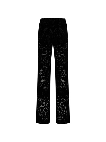 Велур панталон Gucci на цветя черно