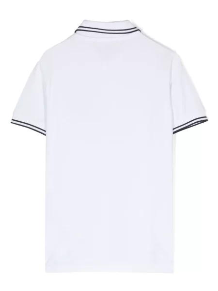 Koszulka polo dziecięca Stone Island biała