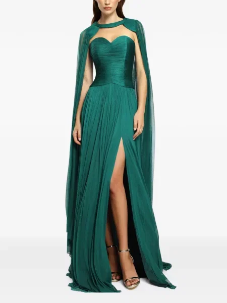 Rochie maxi Cristallini verde