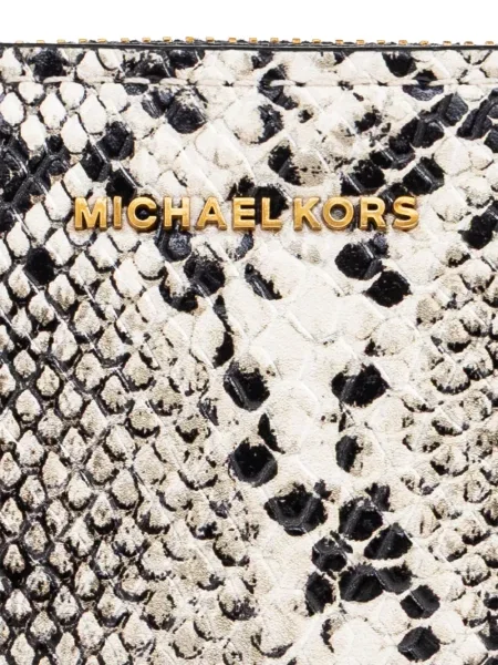 Portofel Michael Michael Kors cu imprimeu geometric roșu
