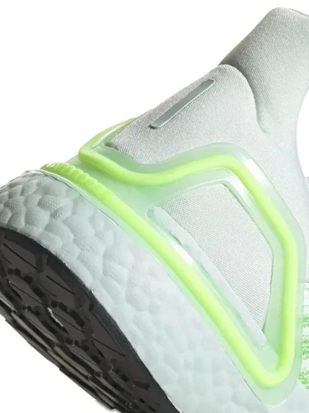 Top Adidas alergare cu decolteu în V alb