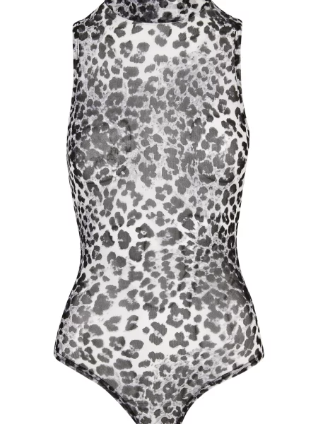 Urban Classics Tricou body gri / negru alb