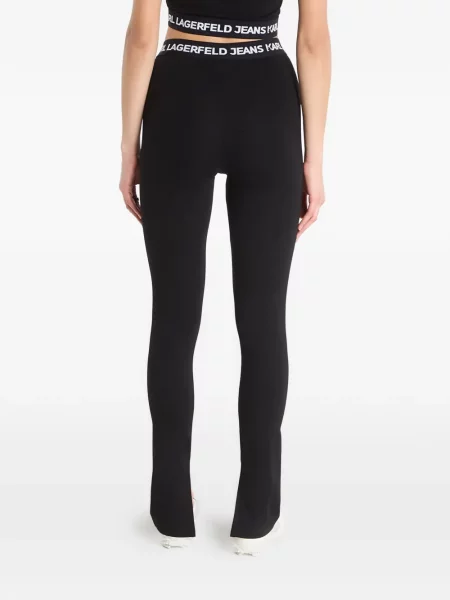 Legginsy Karl Lagerfeld Jeans z autografem czarne