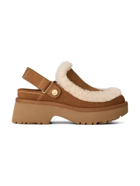 Маратонки Ugg на платформе кафяво