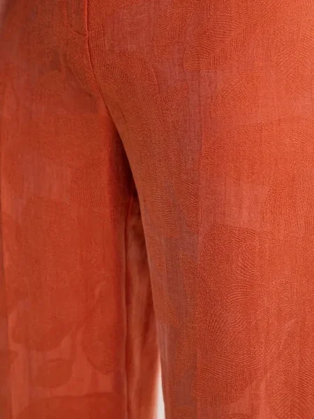 Spodnie Hoss Intropia z nadrukiem pomarańczowe