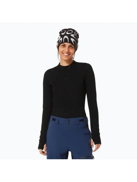 Termo tričko Longsleeve Oakley Spruce Wool Base Layer blackout černé