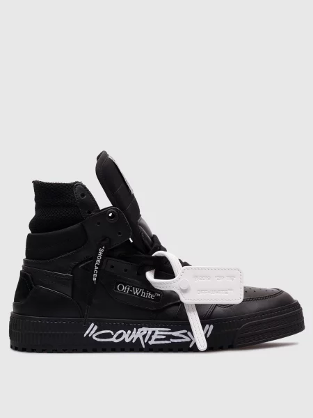 Шкіряні хайтопи Court Courtesy Off-white чорні