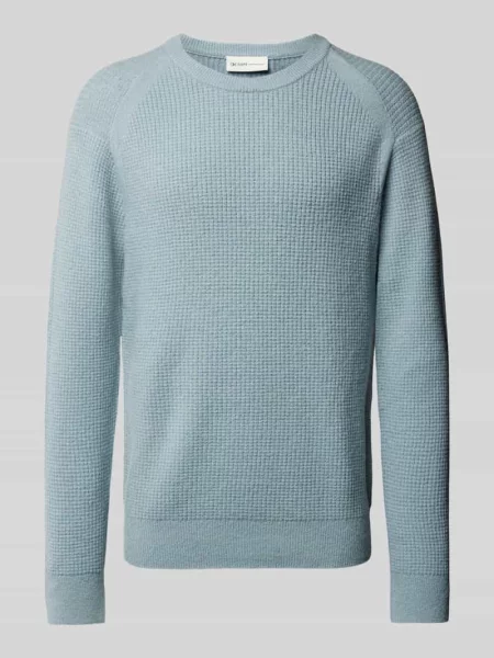 Sweter z dzianiny o kroju regular fit z dodatkiem wełny z fakturowanym wzorem Tom Tailor Denim