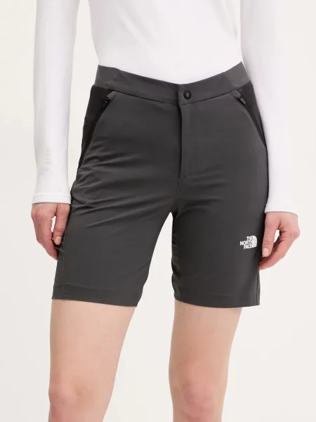 The North Face pantaloni scurți outdoor Felik Slim modelator medium waist gri