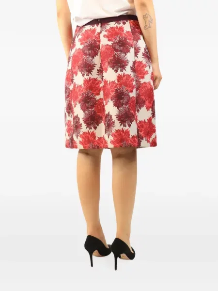 Fusta mini Weekend Max Mara cu model floral din jacard