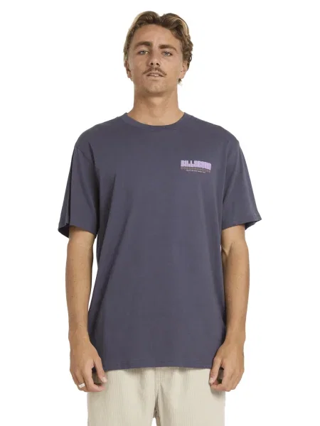 BILLABONG Tričko Broadsheet Premium / svetložltá / antracitová / orgovánová hnedá