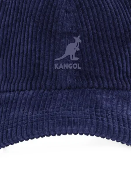 Șapcă Kangol de catifea cord albastru