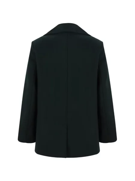 Palton Sealup cu două rânduri de nasturi verde