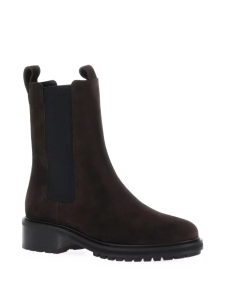 Botine chelsea Aeyde din piele de căprioară maro