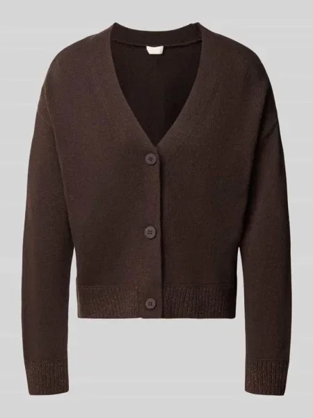 Kardigan rozpinany o kroju relaxed fit z mieszanki bawełny z dodatkiem Milano Italy