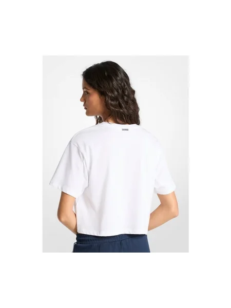 MICHAEL Michael Kors Tricou EMBSSED negru alb