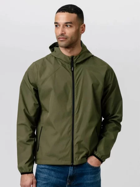 TEESHOPPEN Geacă de primăvară-toamnă Shell Jacket oliv
