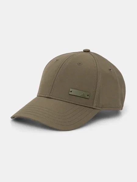 Шапка с козирка adidas BB CAP LT MET с изчистен дизайн зелено
