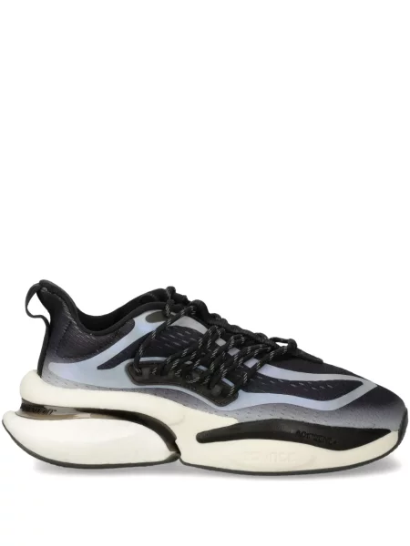 Sneakerși Adidas Cloudfoam alergare cu dungi cu platformă verde
